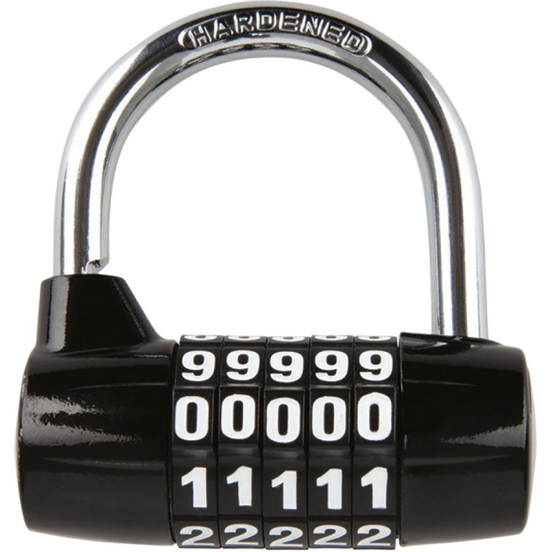 Oxford 5-DIGIT U-profil zár fekete