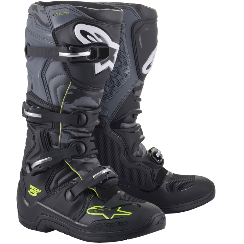 Alpinestars TECH 5 motoros csizma fekete-szürke-fluo sárga