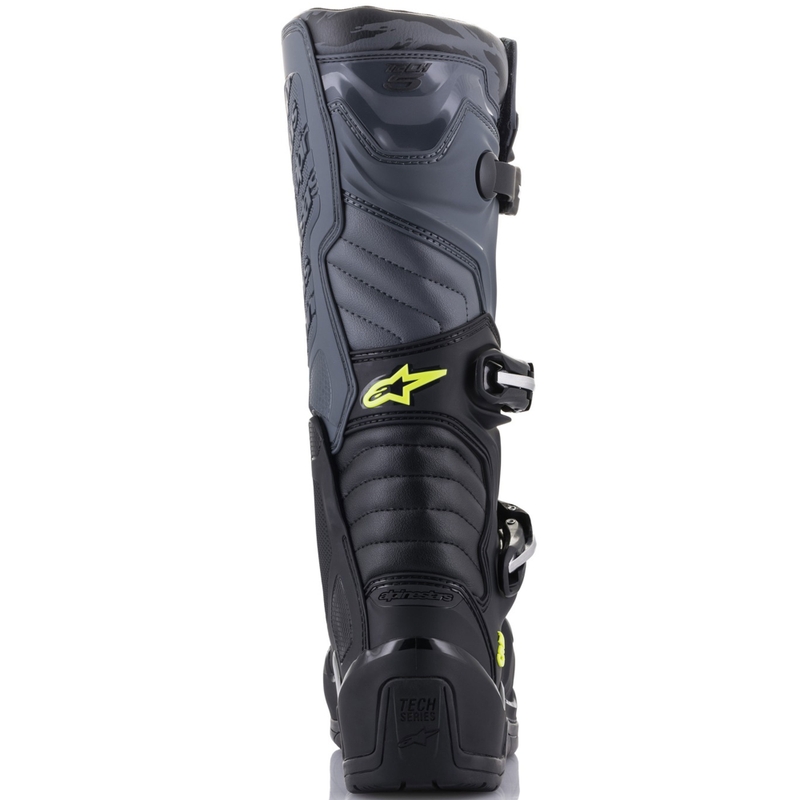 Alpinestars TECH 5 motoros csizma fekete-szürke-fluo sárga