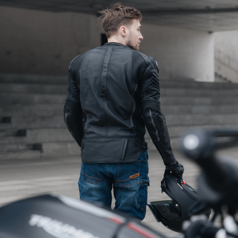 Rebelhorn Vandal motoros bőrkabát fekete