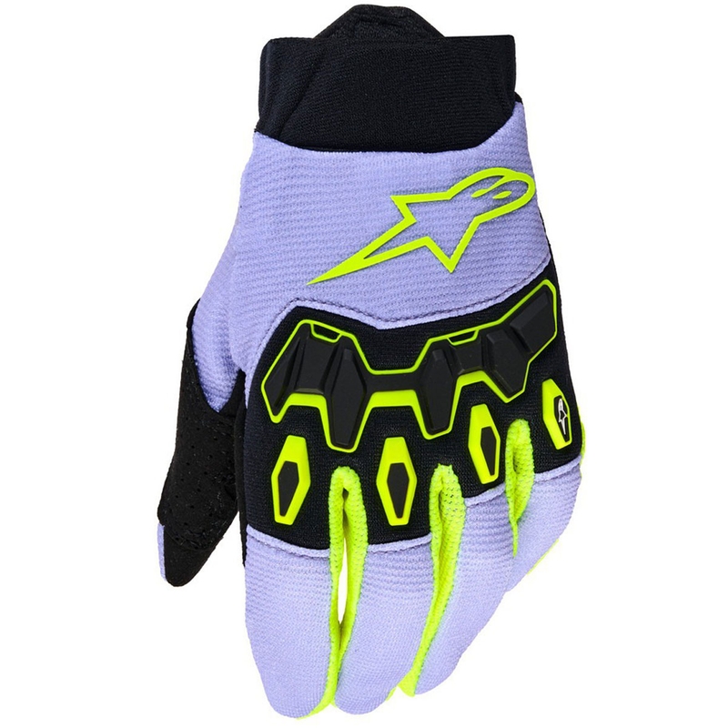 Alpinestars Full Bore V2 Youth/Kids gyerek motokrossz kesztyű lila-fluo sárga