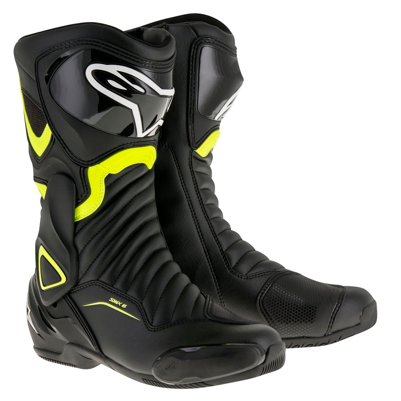 Alpinestars S-MX 6 motoros csizma fekete-fluo sárga
