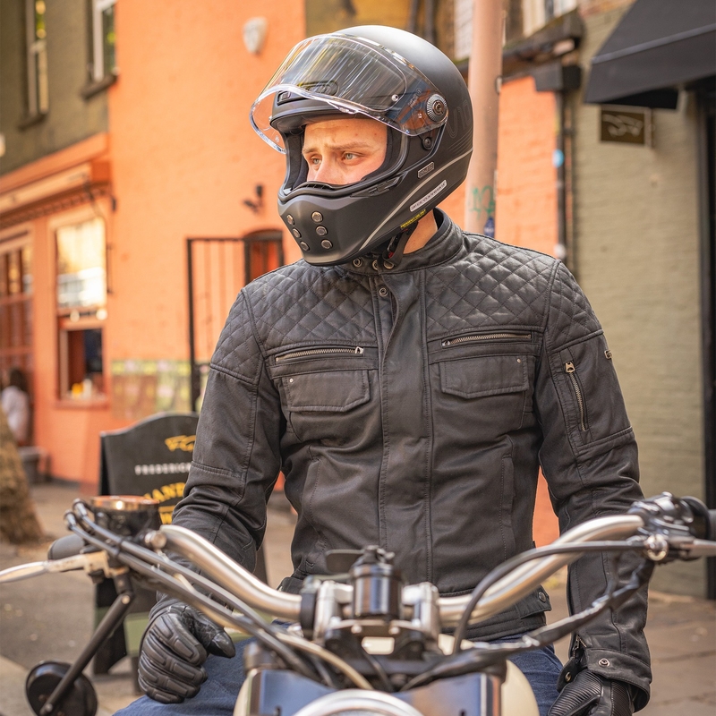 OXFORD HARDY 2.0 motoros kabát fekete
