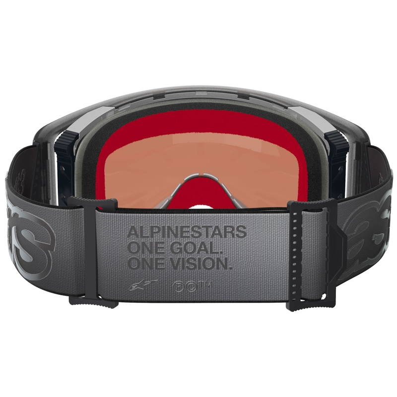 Alpinestars Supertech Vision Vista motokrossz szemüveg fekete tükrös arany plexivel