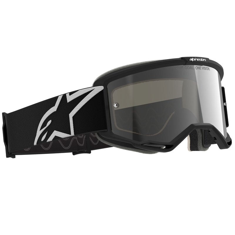 Alpinestars Vision 5 Corp motokrossz szemüveg fekete átlátszó plexivel