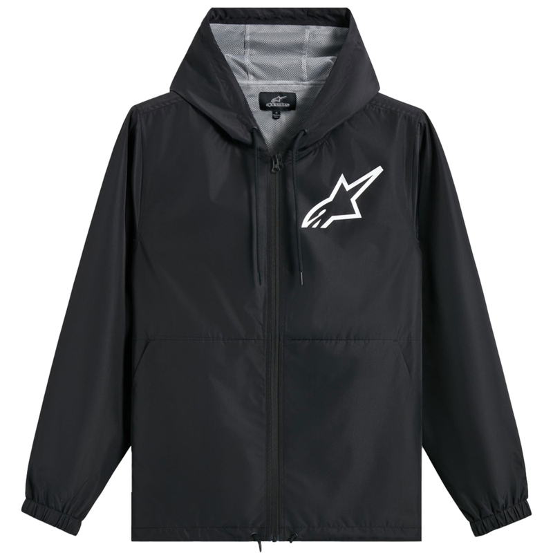 Alpinestars Speeder Chromium Windbreaker kabát fekete-fehér