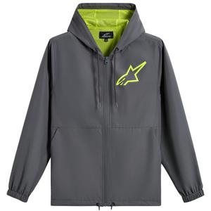 Alpinestars Speeder Chromium Windbreaker kabát szürke-fluo sárga