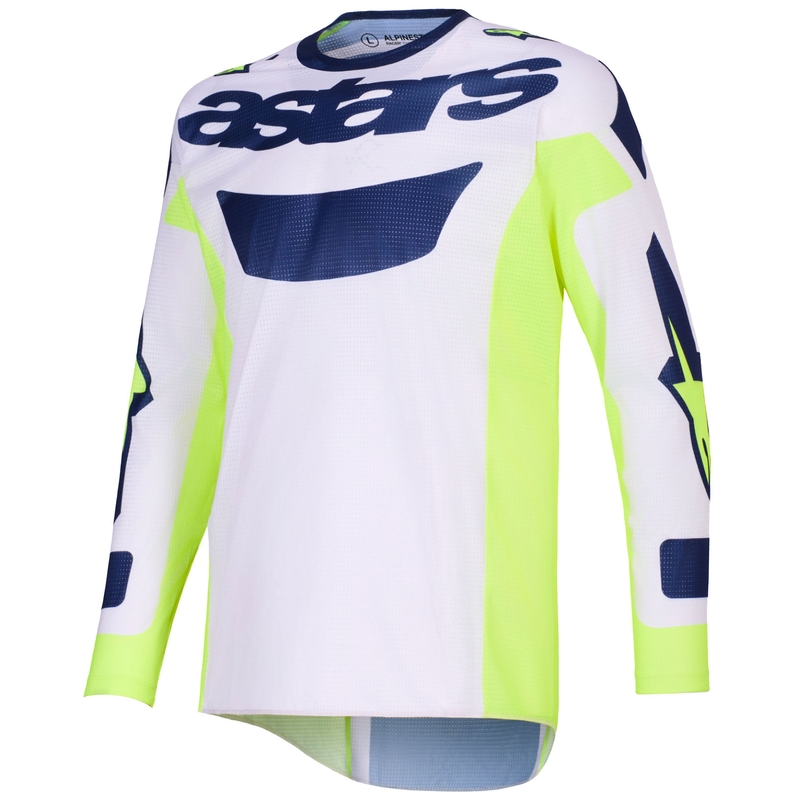Alpinestars Racer Air Riway motokrossz mez világosszürke-fluo sárga-kék