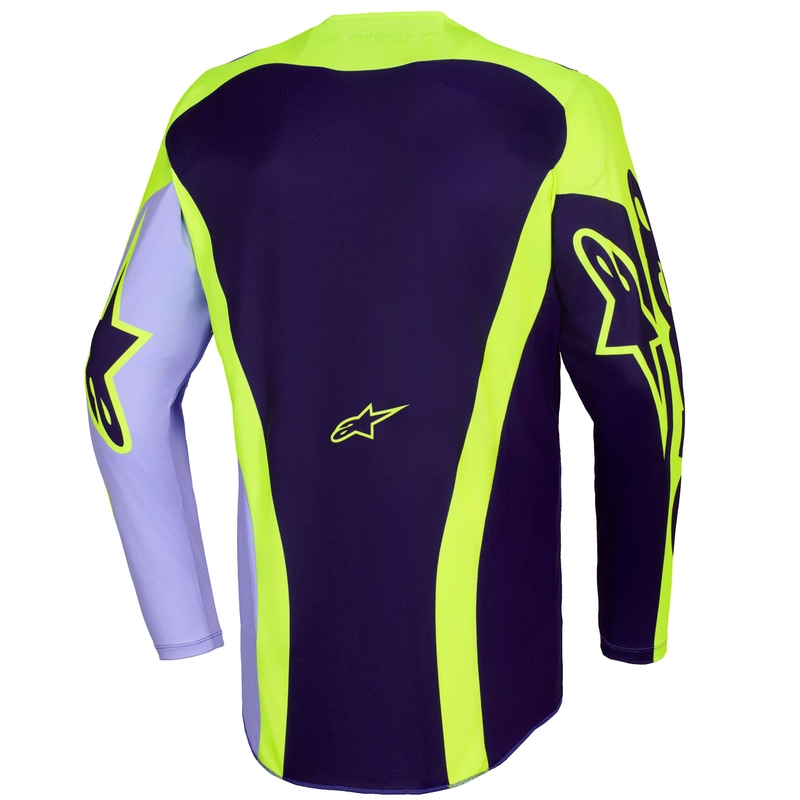 Alpinestars Racer Portl motokrossz mez lila-fluo sárga