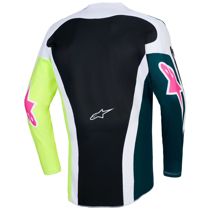 Alpinestars Racer Portl motokrossz mez zöld-fehér-fekete