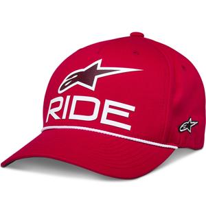 Alpinestars Ride Comp Snapback sapka piros-fehér-fekete