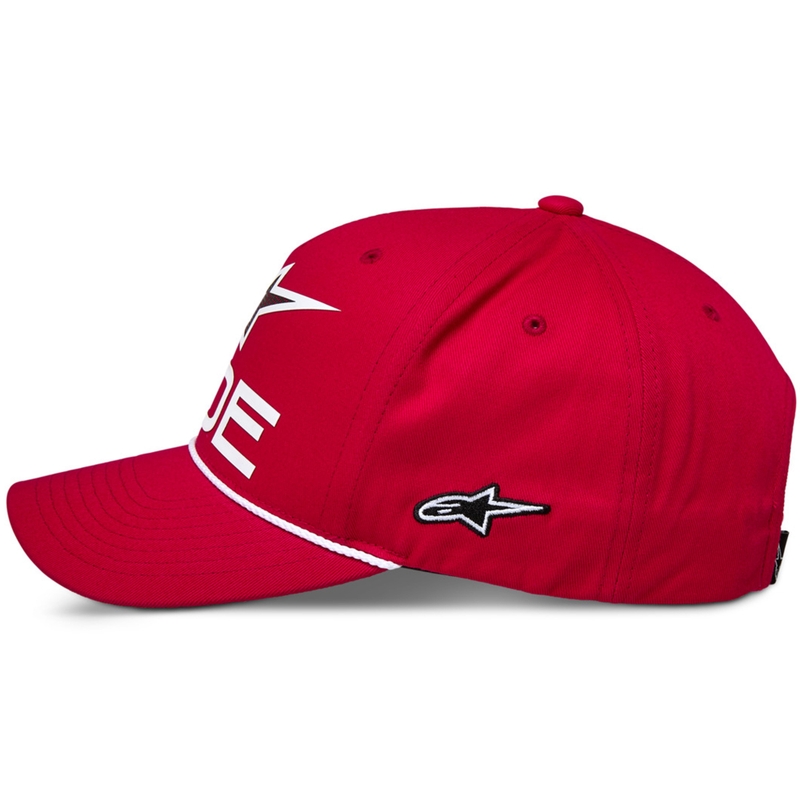 Alpinestars Ride Comp Snapback sapka piros-fehér-fekete