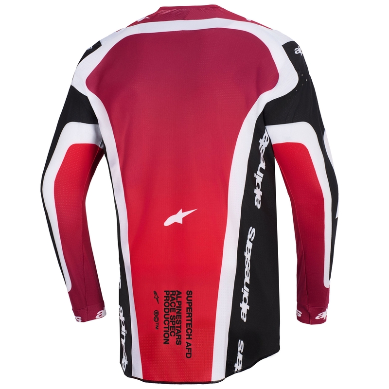 Alpinestars Supertech Pro AFD Vista motokrossz mez fekete-piros-fehér