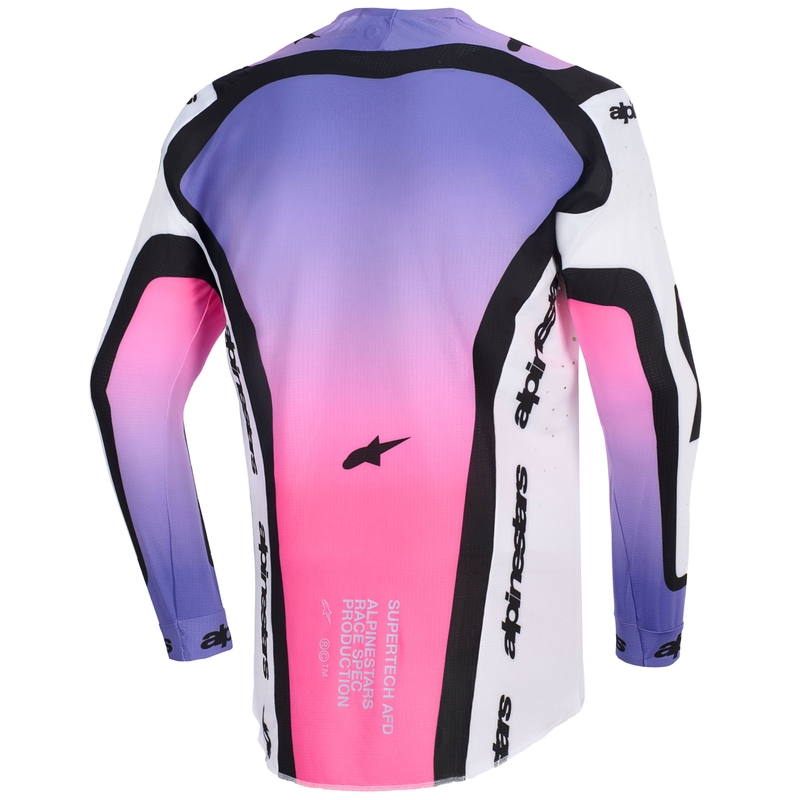 Alpinestars Supertech Pro AFD Vista motokrossz mez fehér-lila-fekete