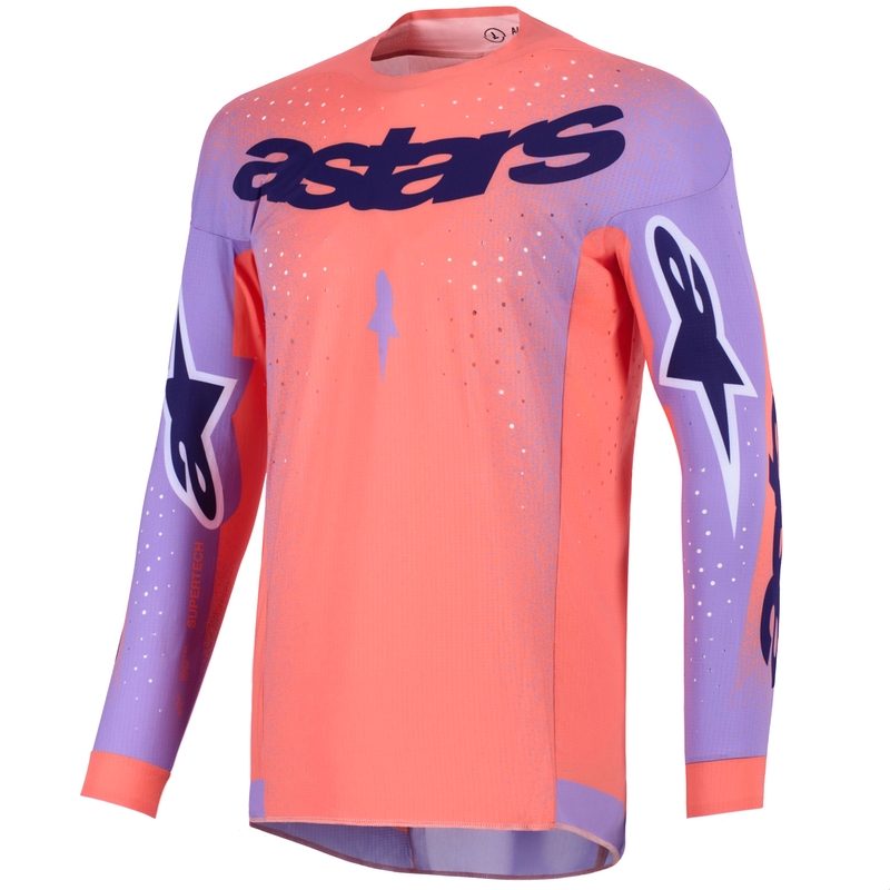 Alpinestars Supertech Scenz motokrossz mez narancssárga-korall-lila