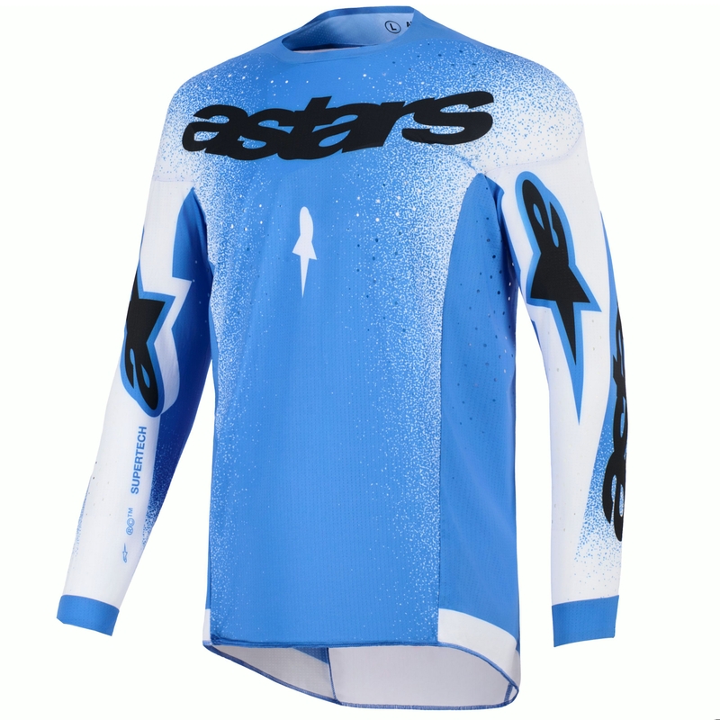 Alpinestars Supertech Scenz motokrossz mez kék-fehér