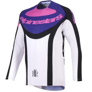 Alpinestars Techstar Knif motokrossz mez fekete-világosszürke-lila