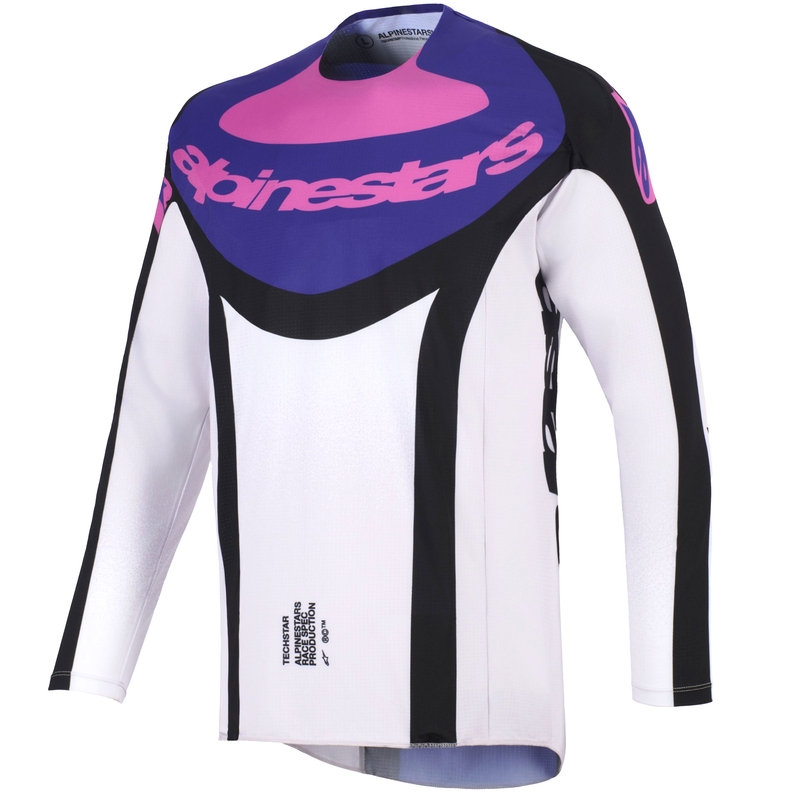 Alpinestars Techstar Knif motokrossz mez fekete-világosszürke-lila