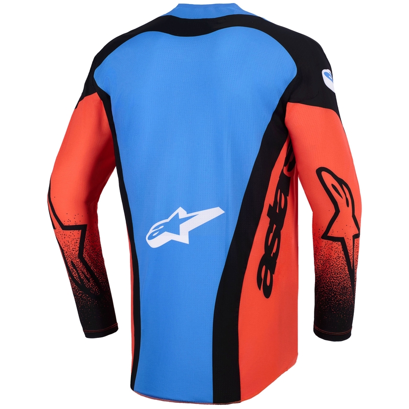 Alpinestars Techstar Knif motokrossz mez narancssárga-fekete-kék