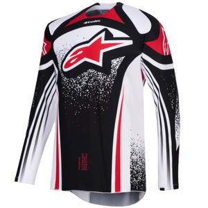 Motokrosový dres Alpinestars Techstar Nomur černo-bílo-červený