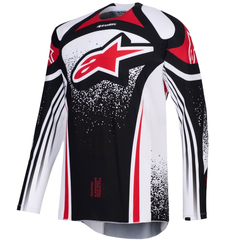 Alpinestars Techstar Nomur motocross mez fekete-fehér-piros