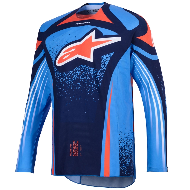 Alpinestars Techstar Nomur motocross mez sötétkék-narancssárga-kék