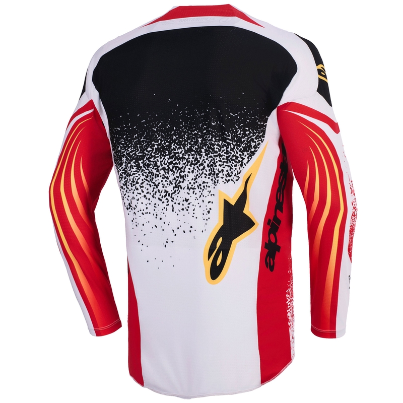 Alpinestars Techstar Nomur motocross mez világosszürke-piros-fekete-sárga