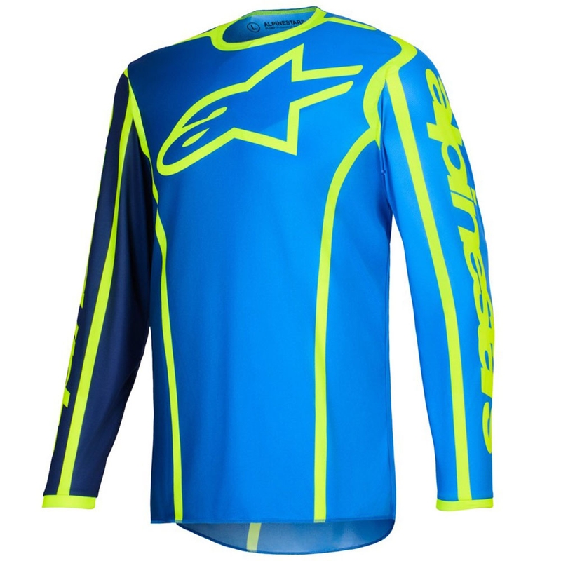 Alpinestars Fluid Apex motokrossz mez kék-fluo sárga