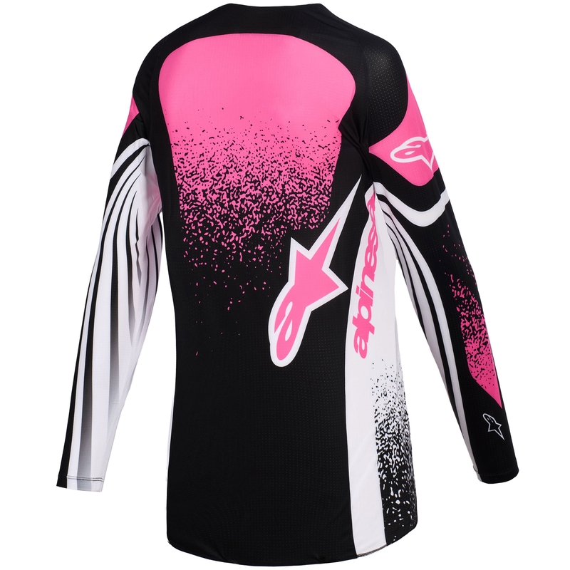 Alpinestars Stella Techstar Nomur női motokrossz mez fekete-fehér-rózsaszín