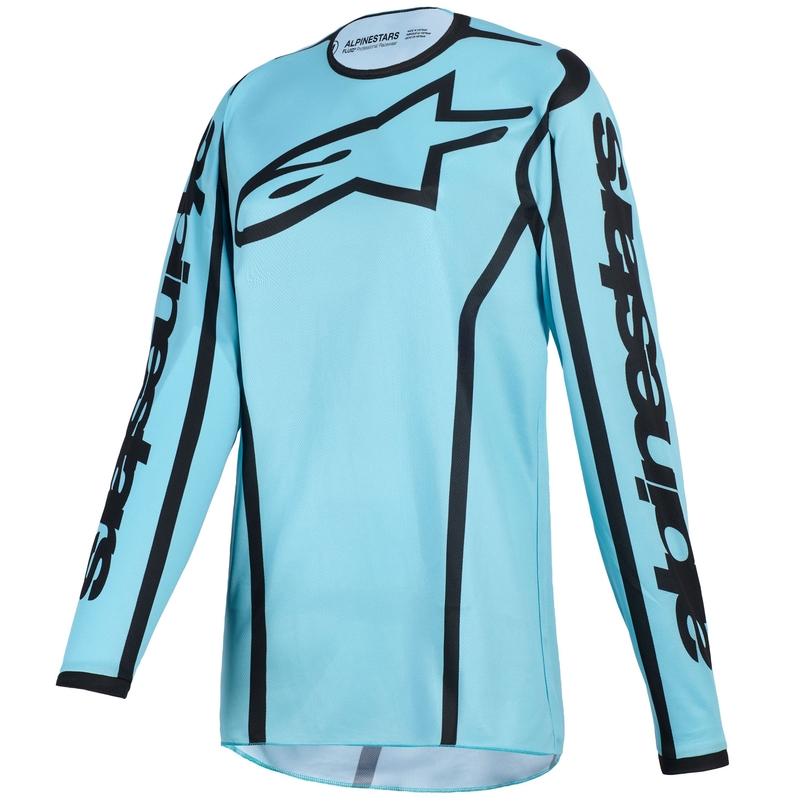 Alpinestars Stella Fluid Apex női motokrossz mez türkizkék-fekete
