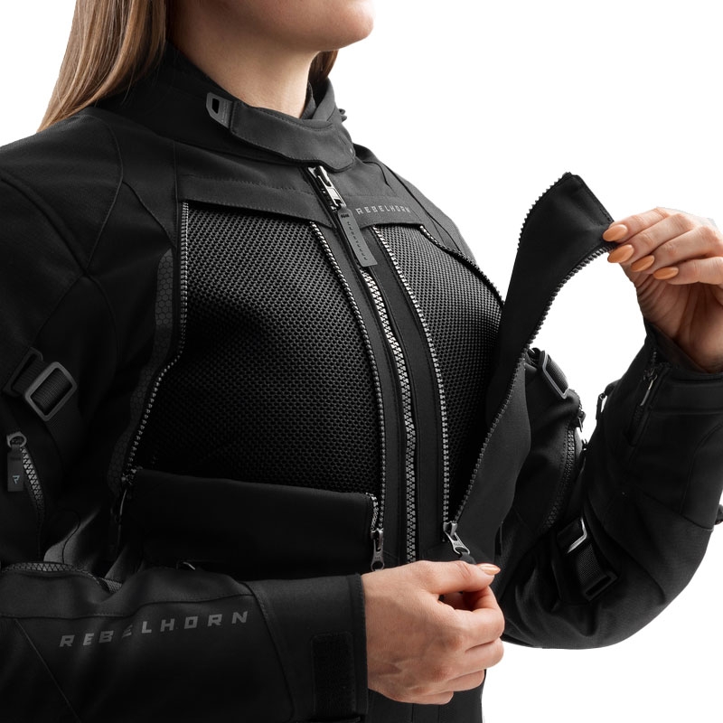 Rebelhorn Hardy 3.0 női motoros kabát fekete
