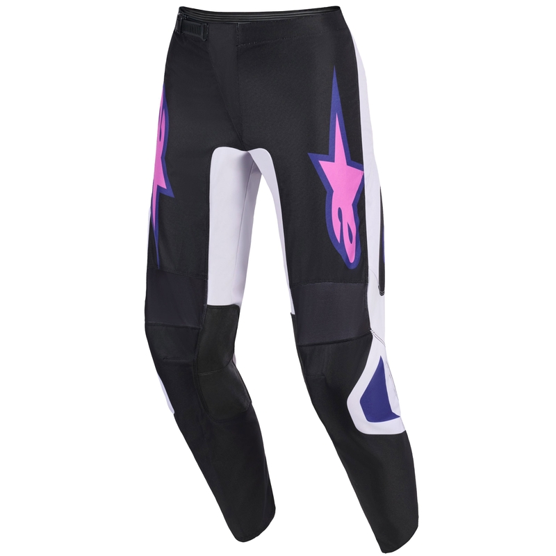 Alpinestars Fluid Grid motokrossz nadrág fekete-világosszürke-lila