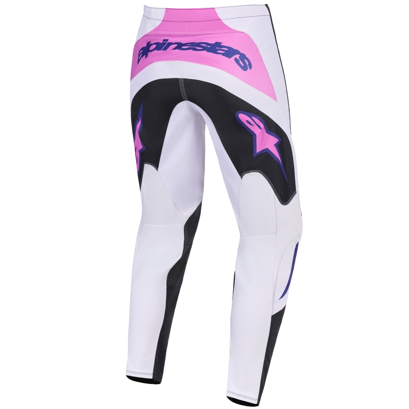 Alpinestars Fluid Grid motokrossz nadrág fekete-világosszürke-lila
