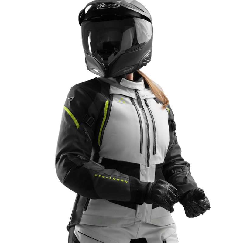 Rebelhorn Hardy 3.0 női motoros kabát fekete-szürke-fluo sárga