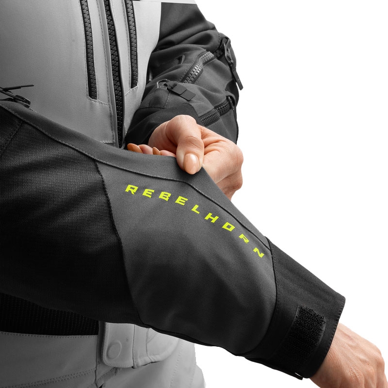 Rebelhorn Hardy 3.0 női motoros kabát fekete-szürke-fluo sárga