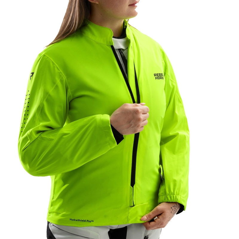 Rebelhorn Hardy 3.0 női motoros kabát fekete-szürke-fluo sárga