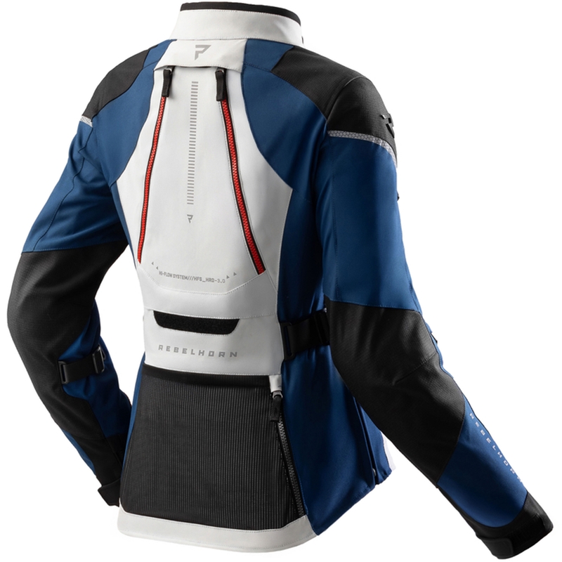 Rebelhorn Hardy 3.0 női motoros kabát kék-szürke-piros