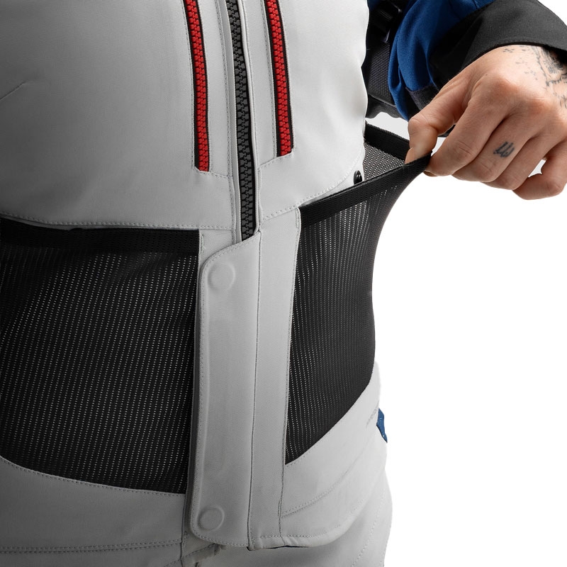 Rebelhorn Hardy 3.0 női motoros kabát kék-szürke-piros