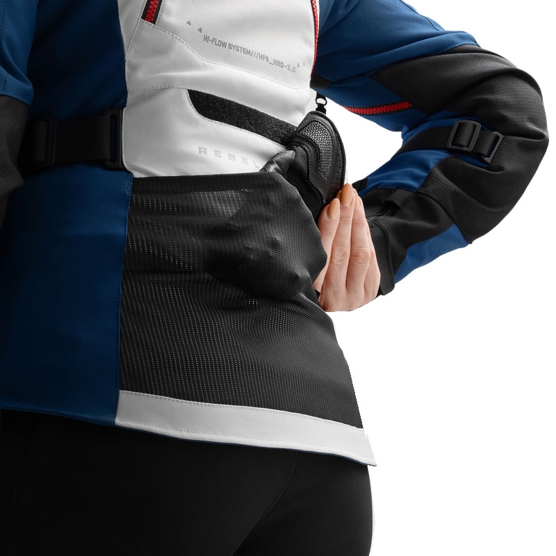 Rebelhorn Hardy 3.0 női motoros kabát kék-szürke-piros