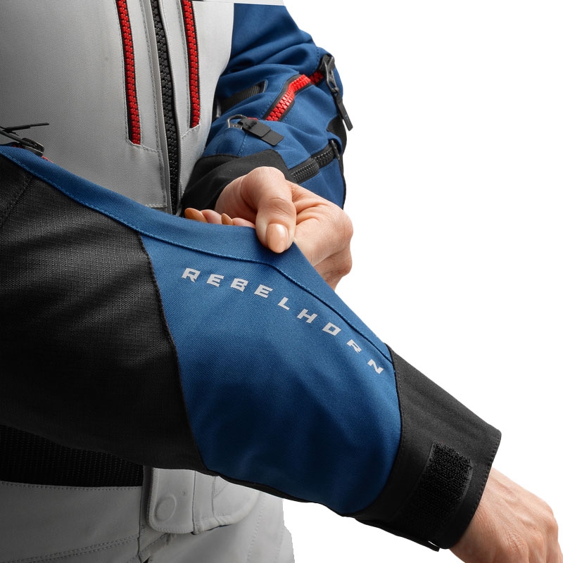 Rebelhorn Hardy 3.0 női motoros kabát kék-szürke-piros