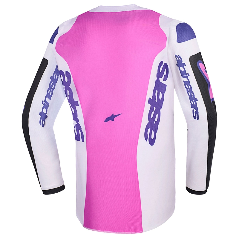 Alpinestars Fluid Grid gyerek motokrossz mez fekete-világosszürke-lila