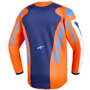 Dětský motokrosový dres Alpinestars Fluid Grid oranžovo-modro-bílý