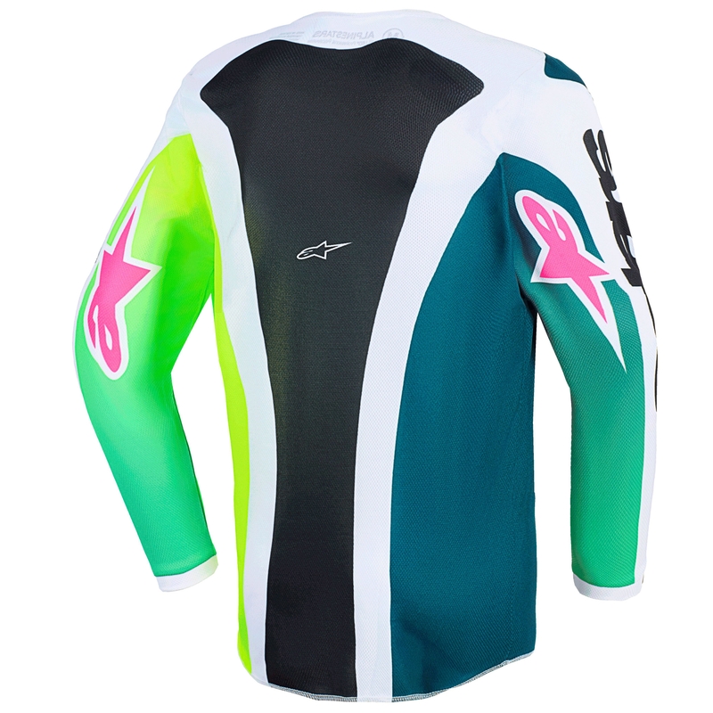 Alpinestars Fluid Portl gyerek motokrossz mez zöld-fehér-fekete
