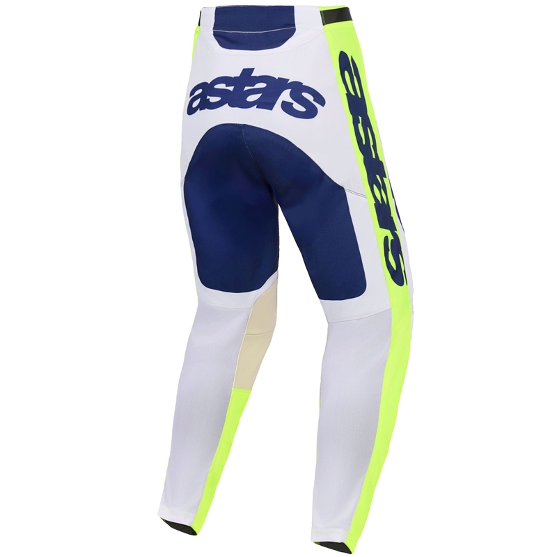 Alpinestars Racer Air Riway motocrossz nadrág világosszürke-fluo sárga-kék