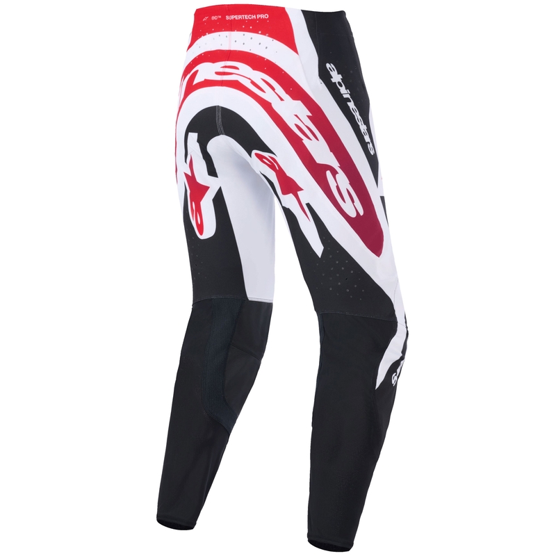 Alpinestars Supertech Pro Vista motocross nadrág fekete-piros-fehér