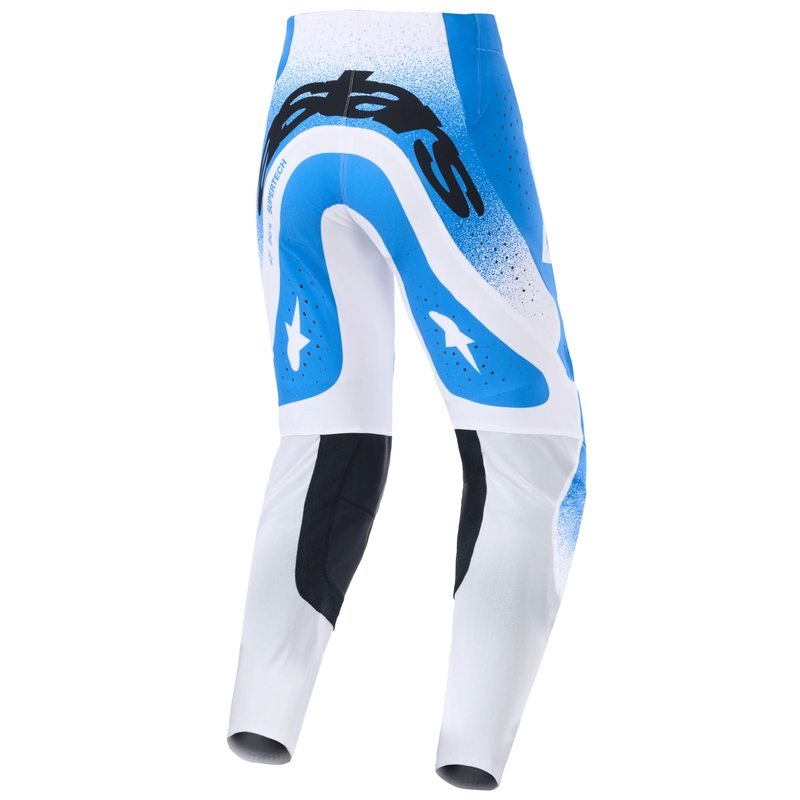 Alpinestars Supertech Scenz motocross nadrág kék-fehér