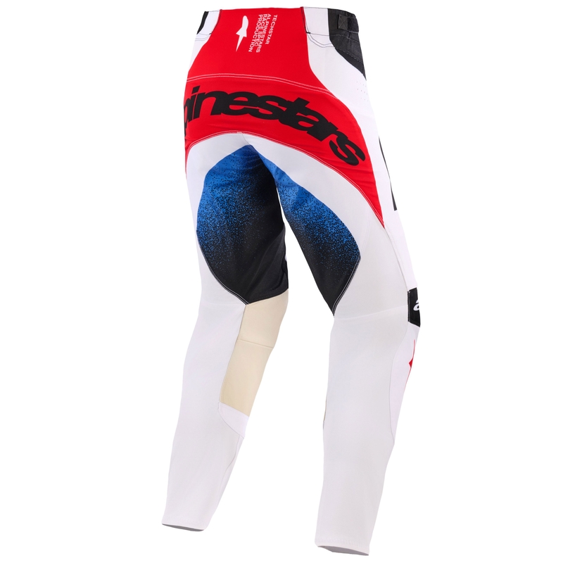 Alpinestars Techstar Knif motocross nadrág fekete-fehér-kék-piros