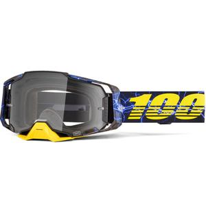 100% Armega Fury motokrossz szemüveg átlátszó plexivel
