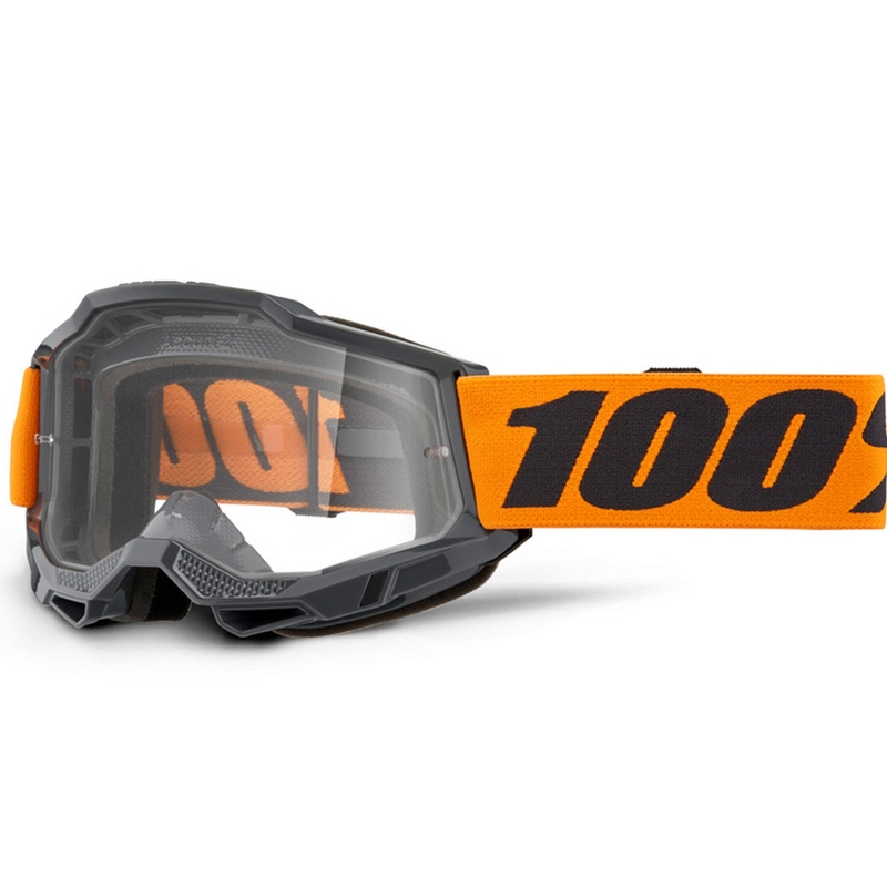 100% Accuri 2 Orange motokrossz szemüveg átlátszó plexivel