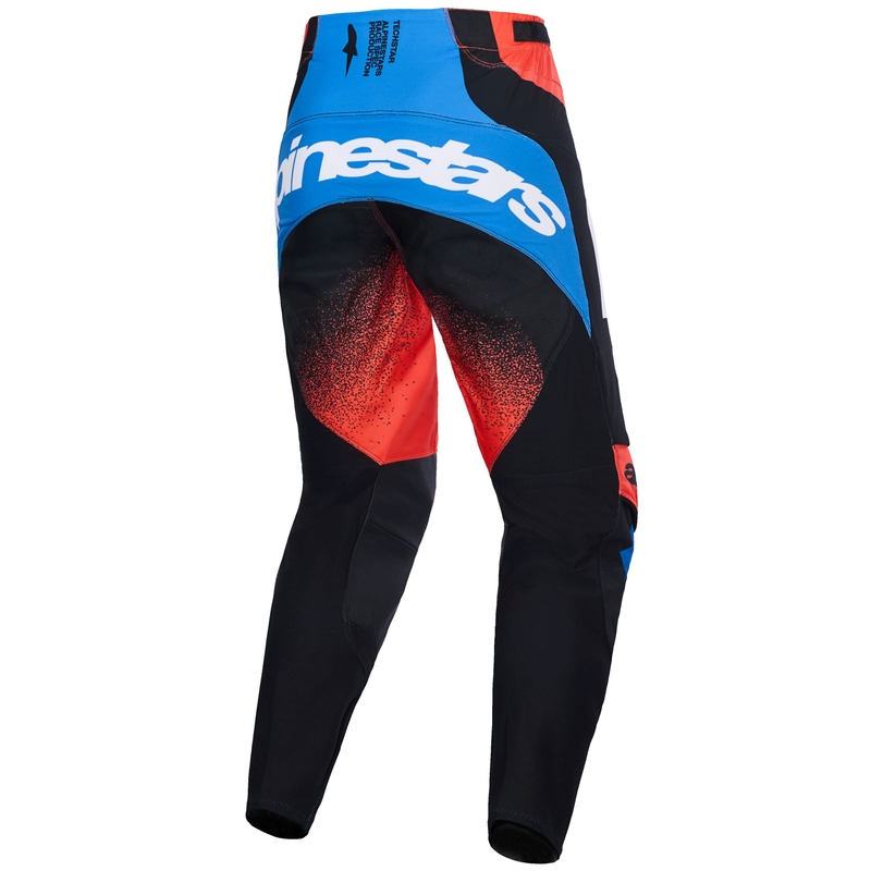 Alpinestars Techstar Knif motocross nadrág narancssárga-fekete-kék